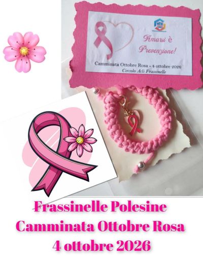 CAMMINATA OTTOBRE ROSA - CIRCOLO ACLI FRASSINELE POLESINE (RO)