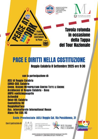 Pace e Diritti nella Costituzione - Reggio Calabria - Acli Reggio Calabria (RC)