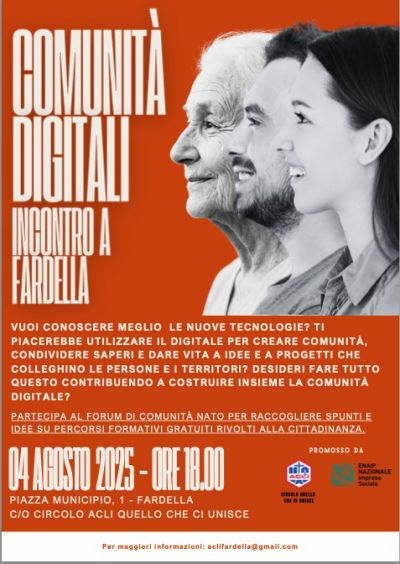Comunità Digitali - Fardella (PZ) - Circolo Acli Quello Che Ci Unisce (PZ)