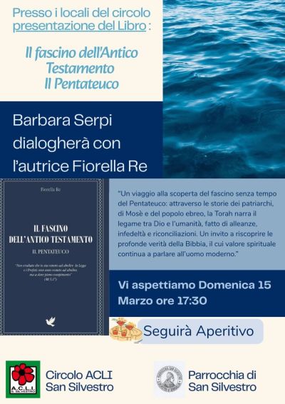PRESENTAZIONE DEL LIBRO "IL FASCINO DELL'ANTICO TESTAMENTO - IL PENTATEUCO" - SAN SILVESTRO DI SENIGALLIA (AN)