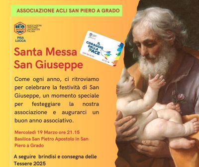 Santa Messa San Giuseppe - Acli Pisa e Lucca (PI)