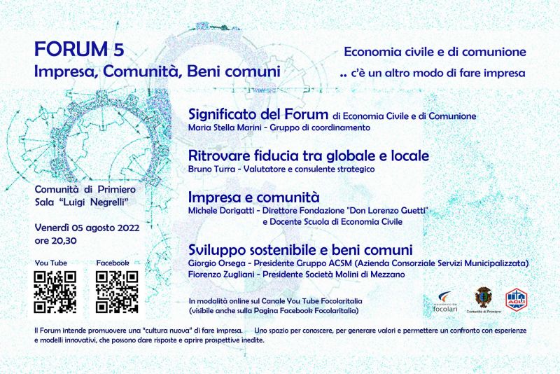 Forum Economia Civile e di Comunione - Acli Trento