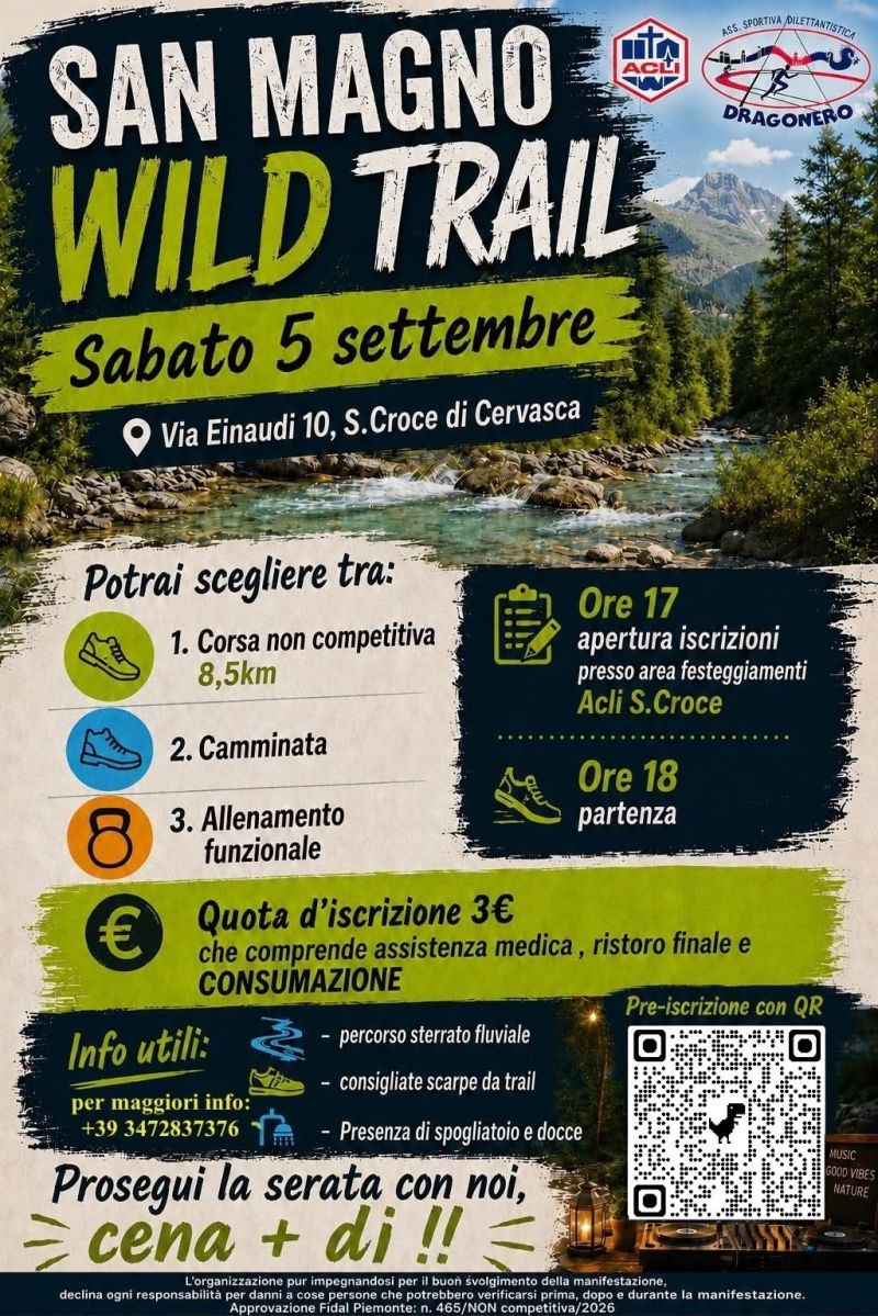 SAN MAGNO WILD TRAIL - S.CROCE DI CERVASCA (CN) - ACLI SANTA CROCE (CN) - CUNEO