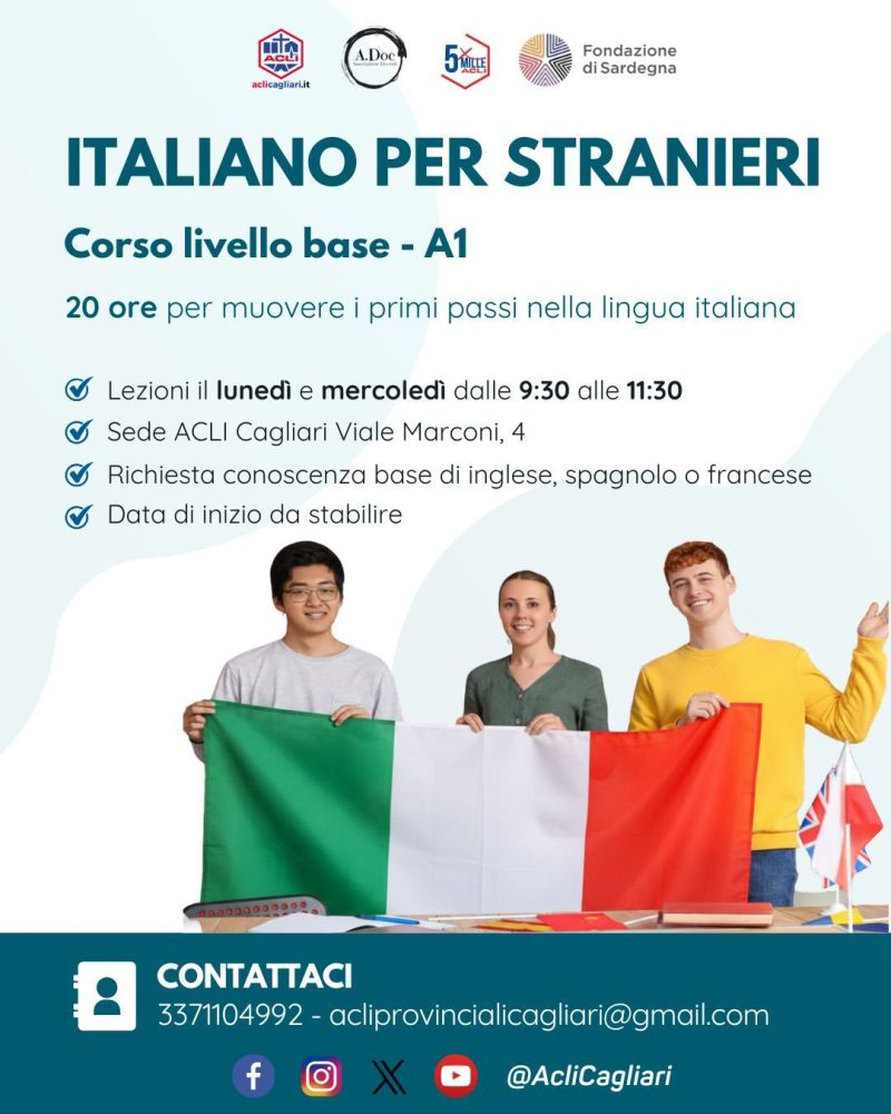 ITALIANO PER STRANIERI - CAGLIARI