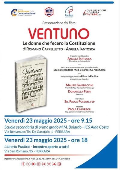 Presentazione del libro "Ventuno": Le donne che fecero la Costituzione - Acli Ferrara (Ferrara)