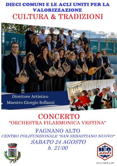 Cultura e Tradizioni: Concerto &quot;Orchestra Filarmonica Vestina &quot; - Acli L&#039;Aquila (AQ)