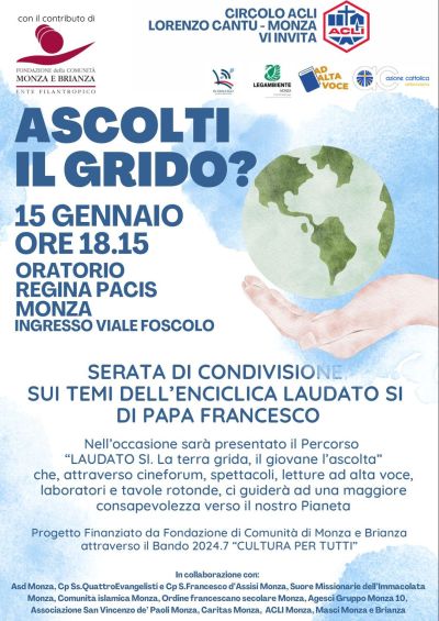 Ascolti il grido? - Circolo Acli Lorenzo Cantu Monza (MI)