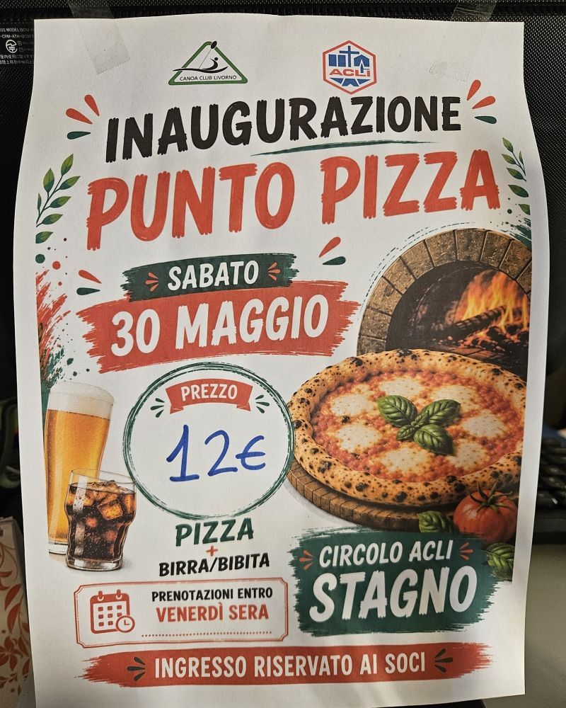 INAUGURAZIONE PUNTO PIZZA - STAGNO (LI)
