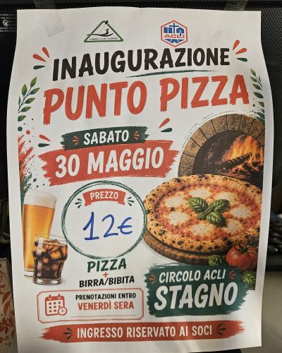 INAUGURAZIONE PUNTO PIZZA - STAGNO (LI)