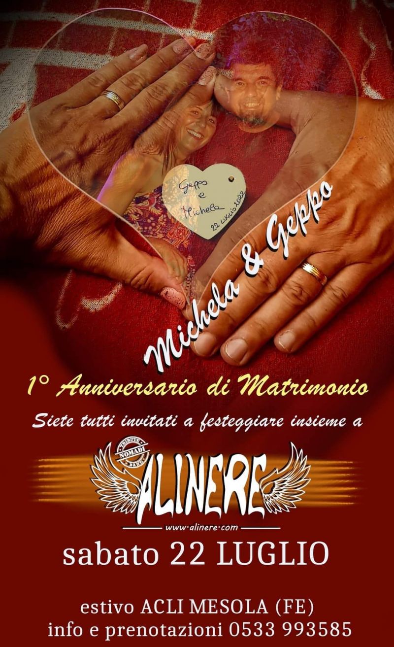 Michela & Geppo: 1° Anniversari di Matrimonio - Circolo Acli Mesola (FE)