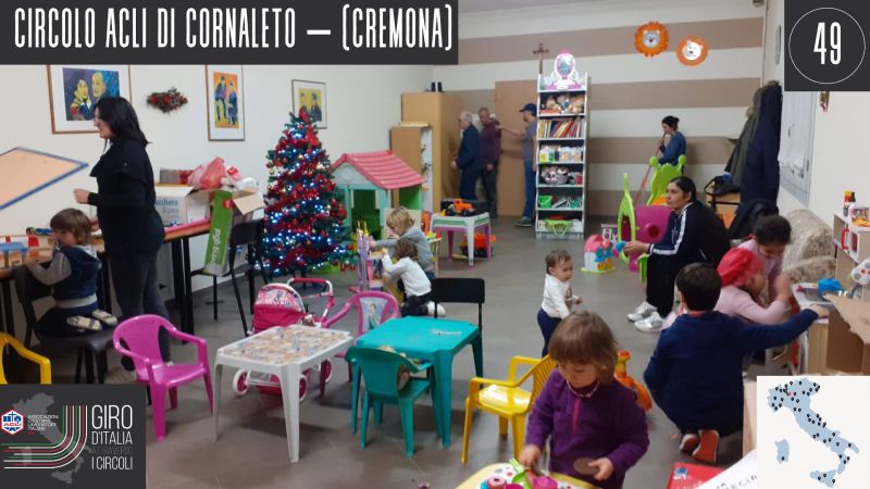 CIRCOLO DI CORNALETO (CREMONA). LA LUDOTECA PER I BAMBINI DOVE CREARE UN AMBIENTE FAMILIARE E MULTUETNICO, IN UN TERRITORIO AGRICOLO A RISCHIO DI SPOPOLAMENTO