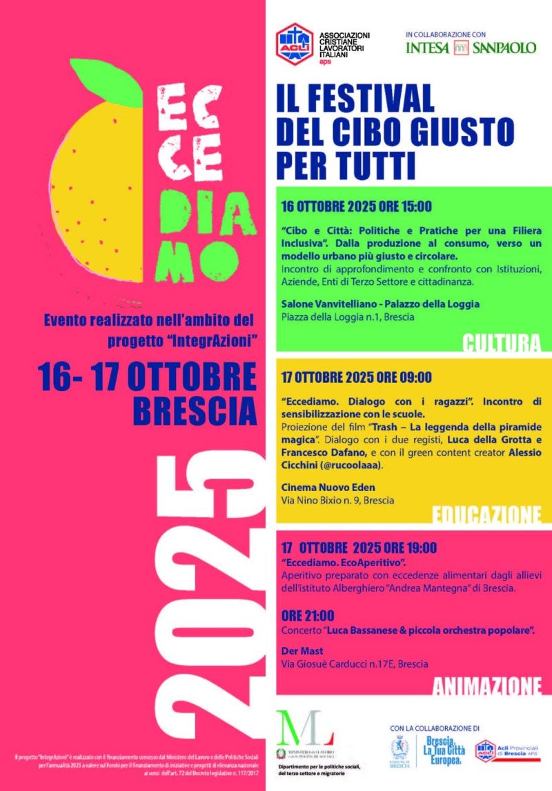 Il Festival del Cibo Giusto per Tutti - Brescia - Acli Brescia (BS)