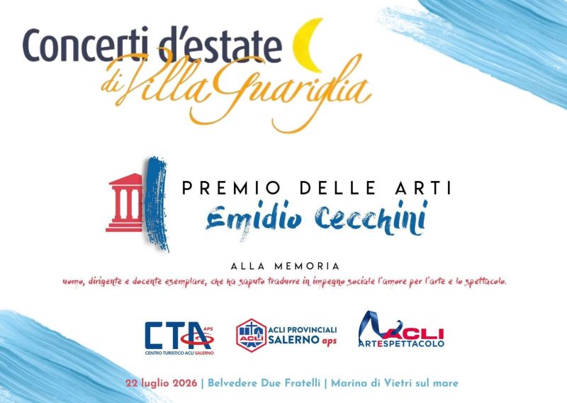 PREMIO DELLE ARTI "EMIDIO CECCHINI" VILLA GUARIGLIA - ACLI SALERNO