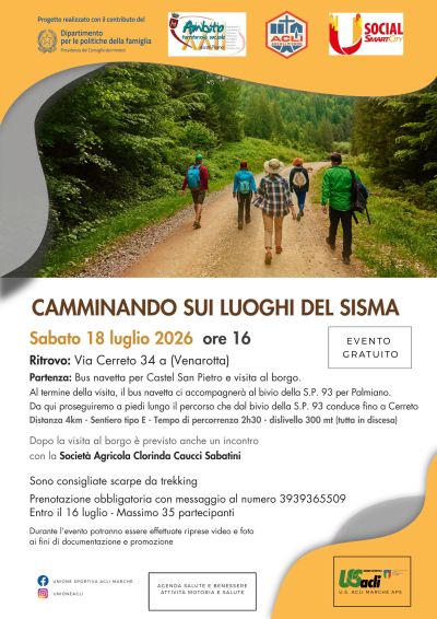 CAMMINANDO SUI LUOGHI DEL SISMA - US ACLI MARCHE - ACLI ASCOLI PICENO