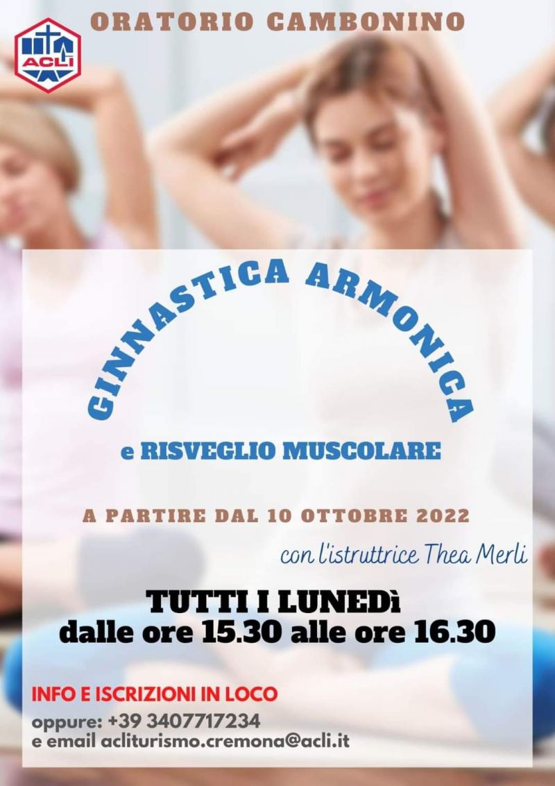Ginnastica Armonica e Risveglio Muscolare - Acli Cremona (CR)