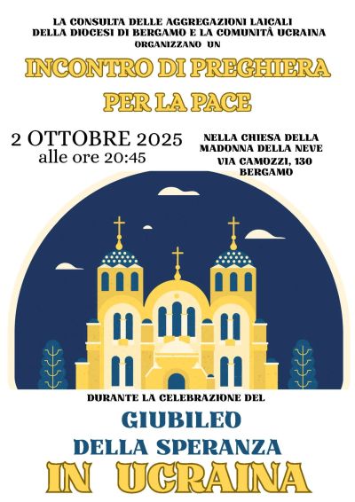 Incontro di preghiera per la pace - Bergamo - Acli Bergamo (BG)