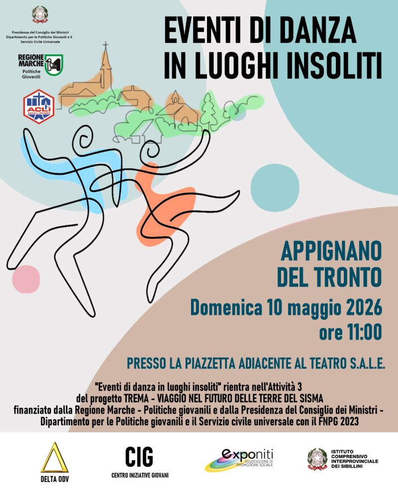 EVENTI DI DANZA IN LUOGHI INSOLITI - APPIGNANO DEL TRONTO (AP)