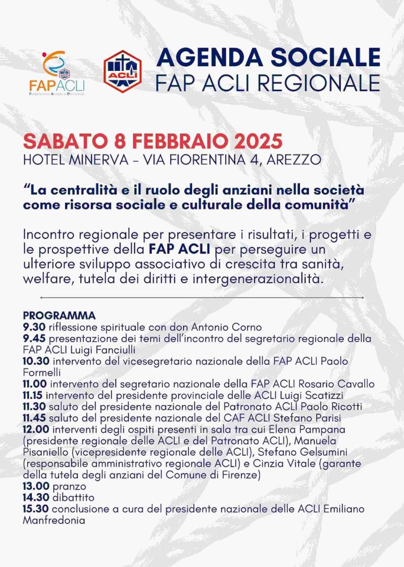 Agenda Sociale - FAP Acli Arezzo (AR)