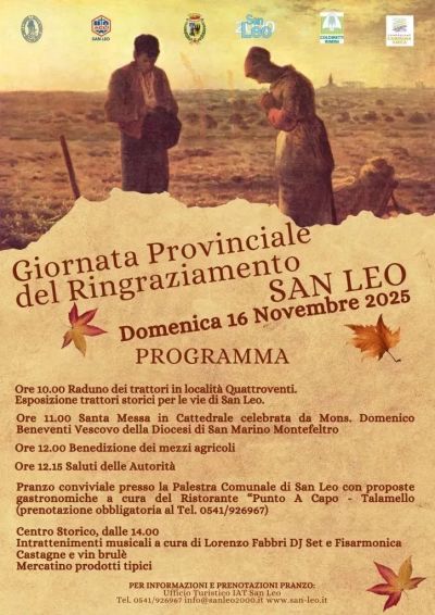 Giornata Provinciale del Ringraziamento - San Leo - Circolo Acli San Leo (RN)