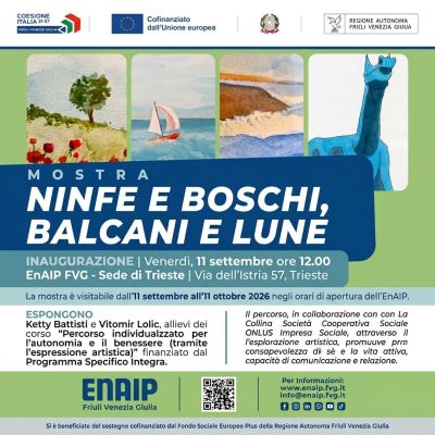 MOSTRA NINFE E BOSCHI, BALCANI E LUNE - TRIESTE - ENAIP FRIULI VENEZIA GIULIA