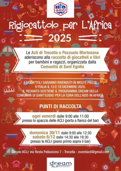 Rigiocattolo per l'Africa - Trecella - Circolo Acli Trecella e Pozzuolo Martesana (MI)