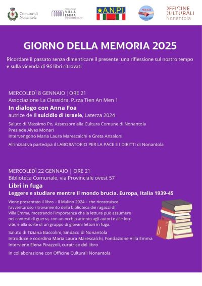 Giorno della Memoria 2025: Libri in fuga - Anni in Fuga aff. Acli Modena (MO)