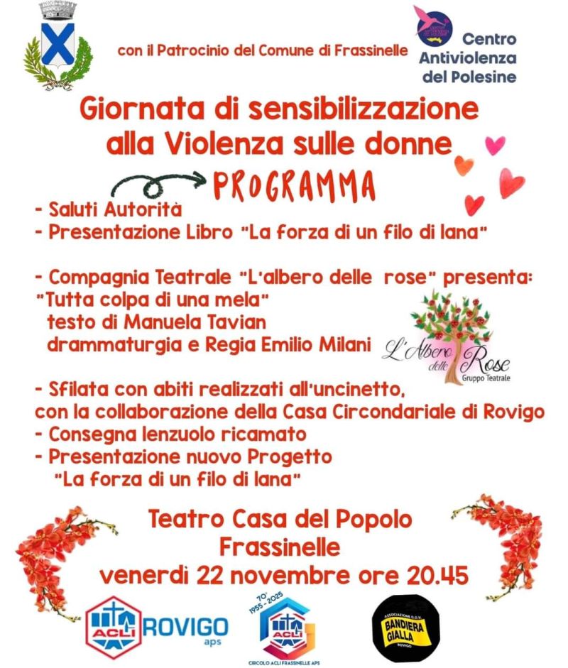 Giornata di sensibilizzazione alla violenza sulle donne - Acli Rovigo (RO)