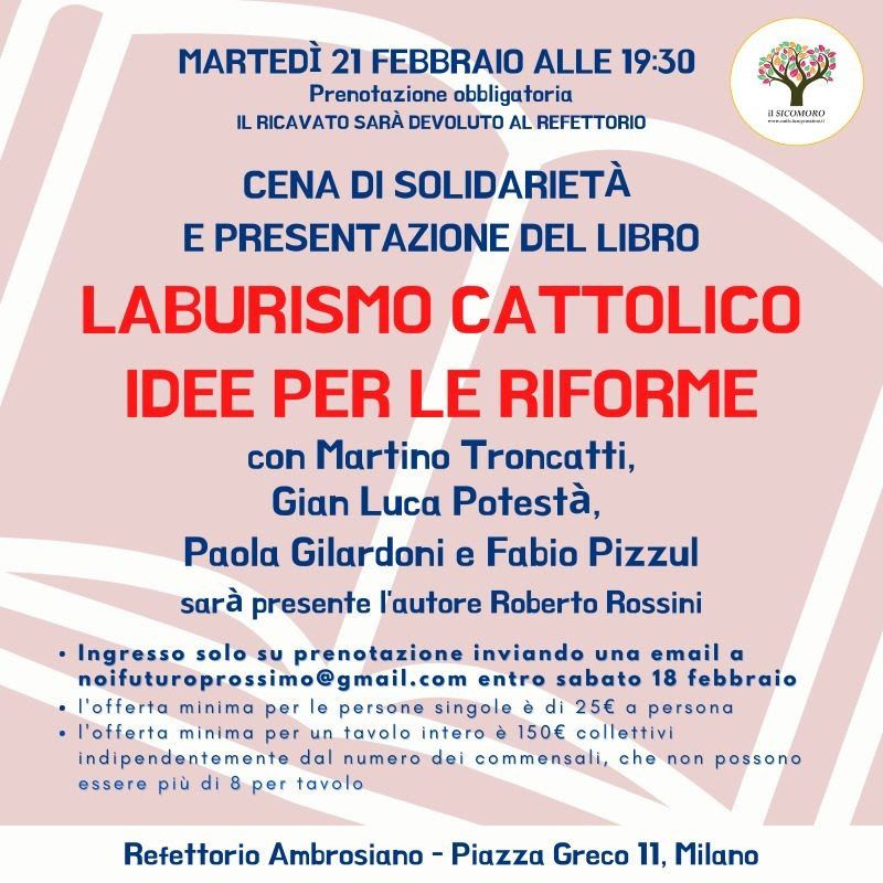 Presentazione libro "Laburismo cattolico: Idee per le riforme" - Acli Lombardia