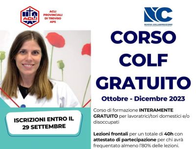 Corso Colf Gratuito - Acli Treviso (TV)