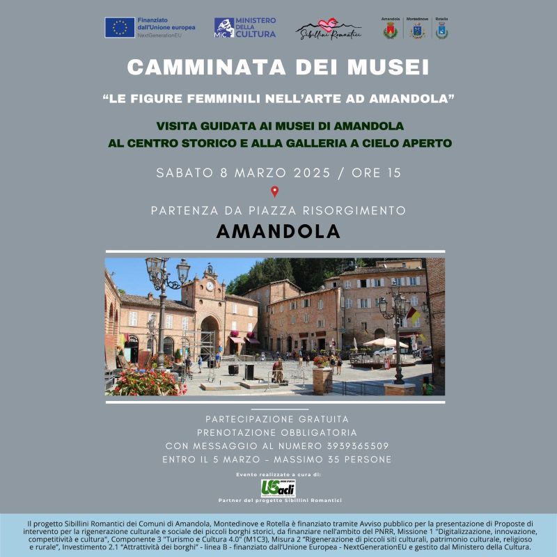 Camminata dei musei: Le figure femminili ad Amandola - US Acli Marche