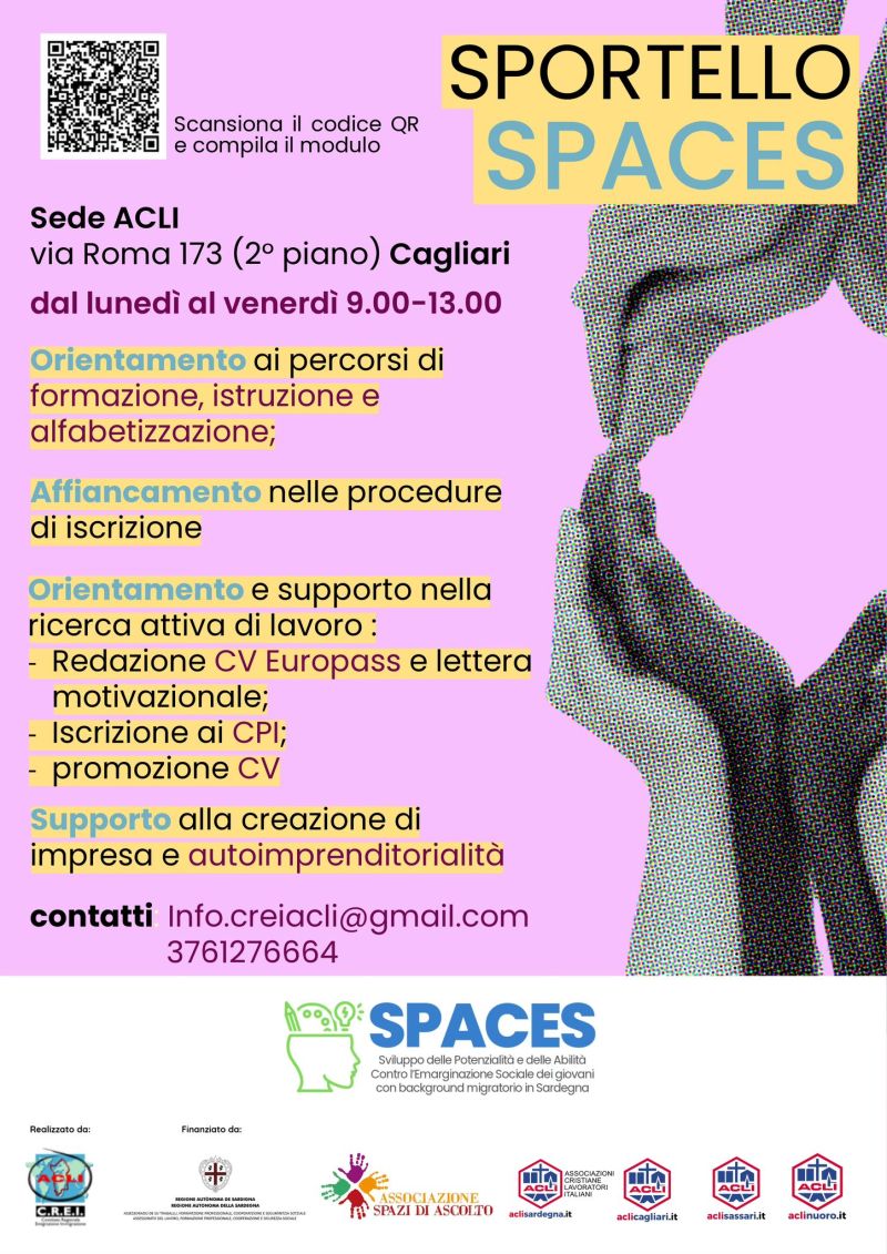 Sportello Space - Cagliari - Crei Acli (CA)