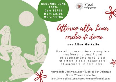 Attorno alla luna: Cerchio di donne - Oasi Osteriche aff. Acli Cuneo (CN)