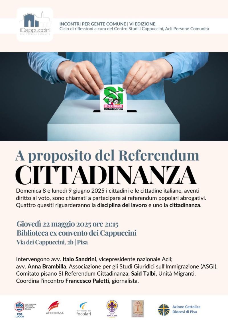 A proposito del Referendum Cittadinanza - Acli Pisa e Lucca (PI)