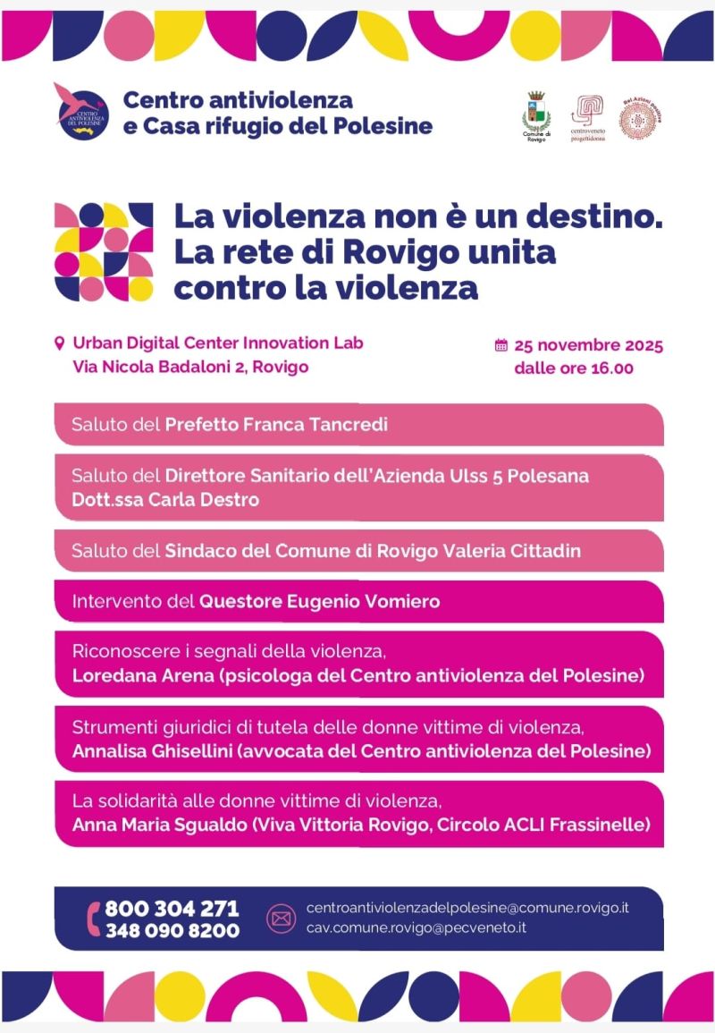 La violenza non è un destino - Rovigo - Circolo Acli Frassinelle (RO)