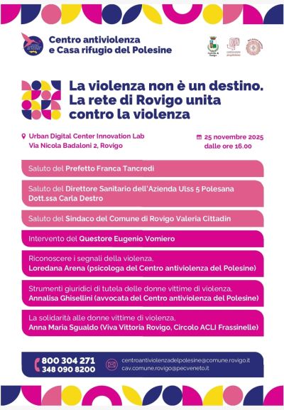 La violenza non è un destino - Rovigo - Circolo Acli Frassinelle (RO)