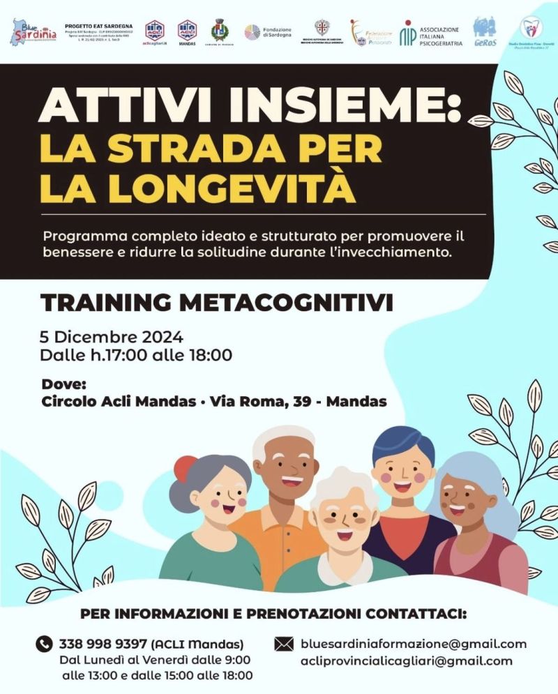 Attivi insieme: La strada per la longevità - Circolo Acli Mandas (CA)
