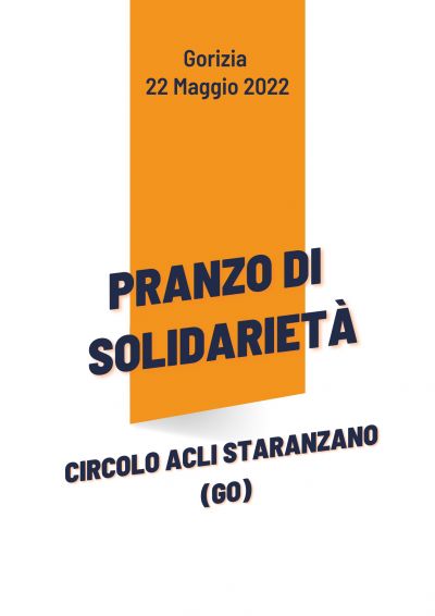 Pranzo di solidarietà - Circolo ACLI Staranzano (GO)