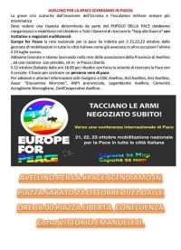 Tacciano le armi. Negoziato subito! - Acli Avellino (AV)
