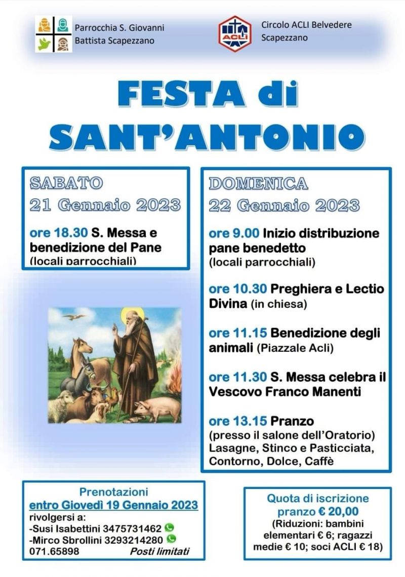 Festa di Sant'Antonio - Circolo Acli Scapezzano (AN)