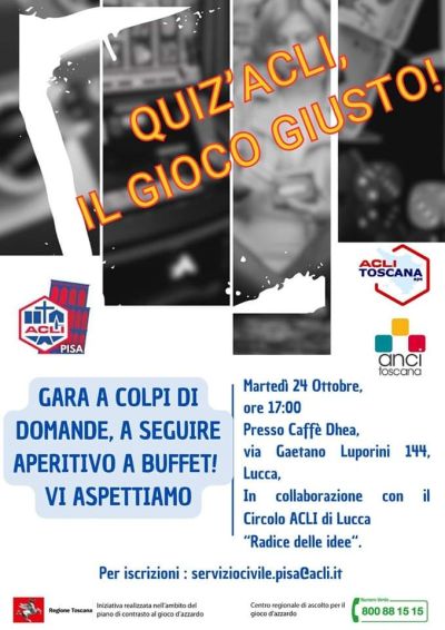 Quiz&#039;Acli, Il gioco Giusto! - Acli Pisa (PI)