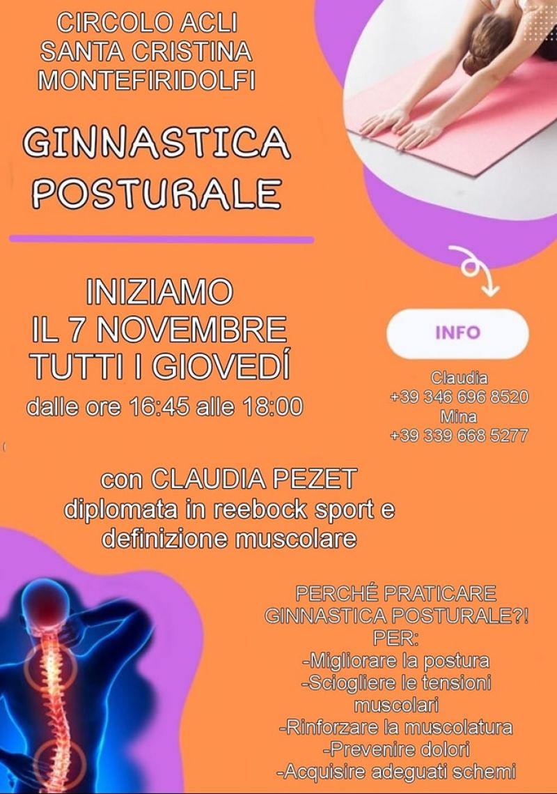 Ginnastica Posturale - Circolo Acli Montefiridolfi (FI)