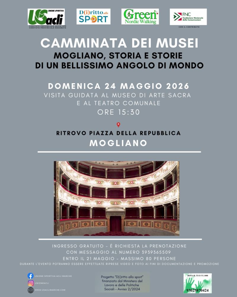 CAMMINATA DEI MUSEI - MOGLIANO (MC)