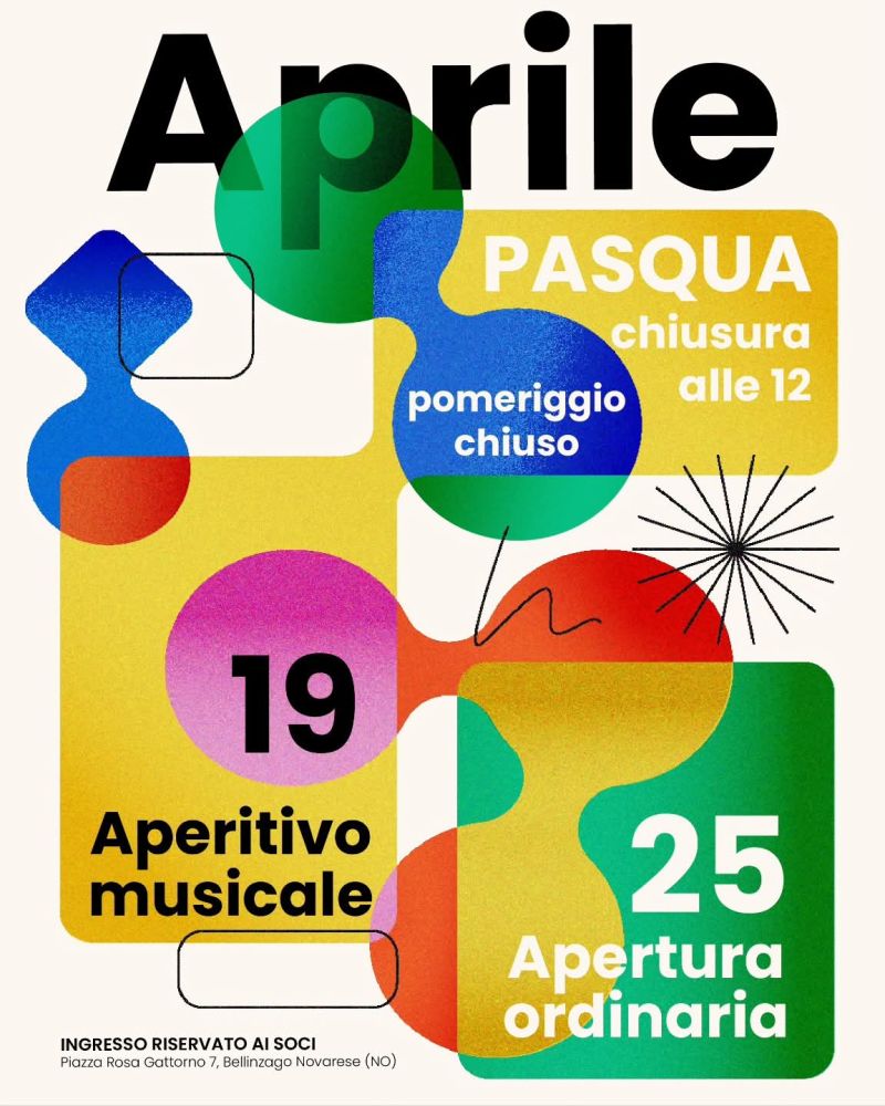 PROGRAMMA APRILE - BELLINZAGO NOVARESE (NO) - CIRCOLO ACLI BELLINZAGO NOVARESE (NO)