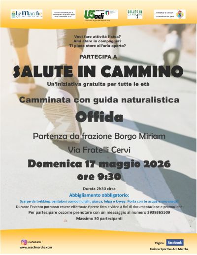 SALUTE IN CAMMINO - OFFIDA (AP)