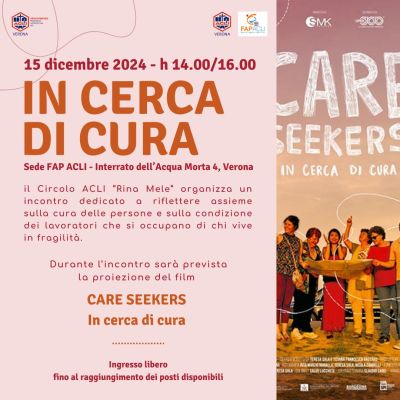 In cerca di cura - Circolo Acli Rina Mele, Acli Verona e FAP Acli Verona (VR)
