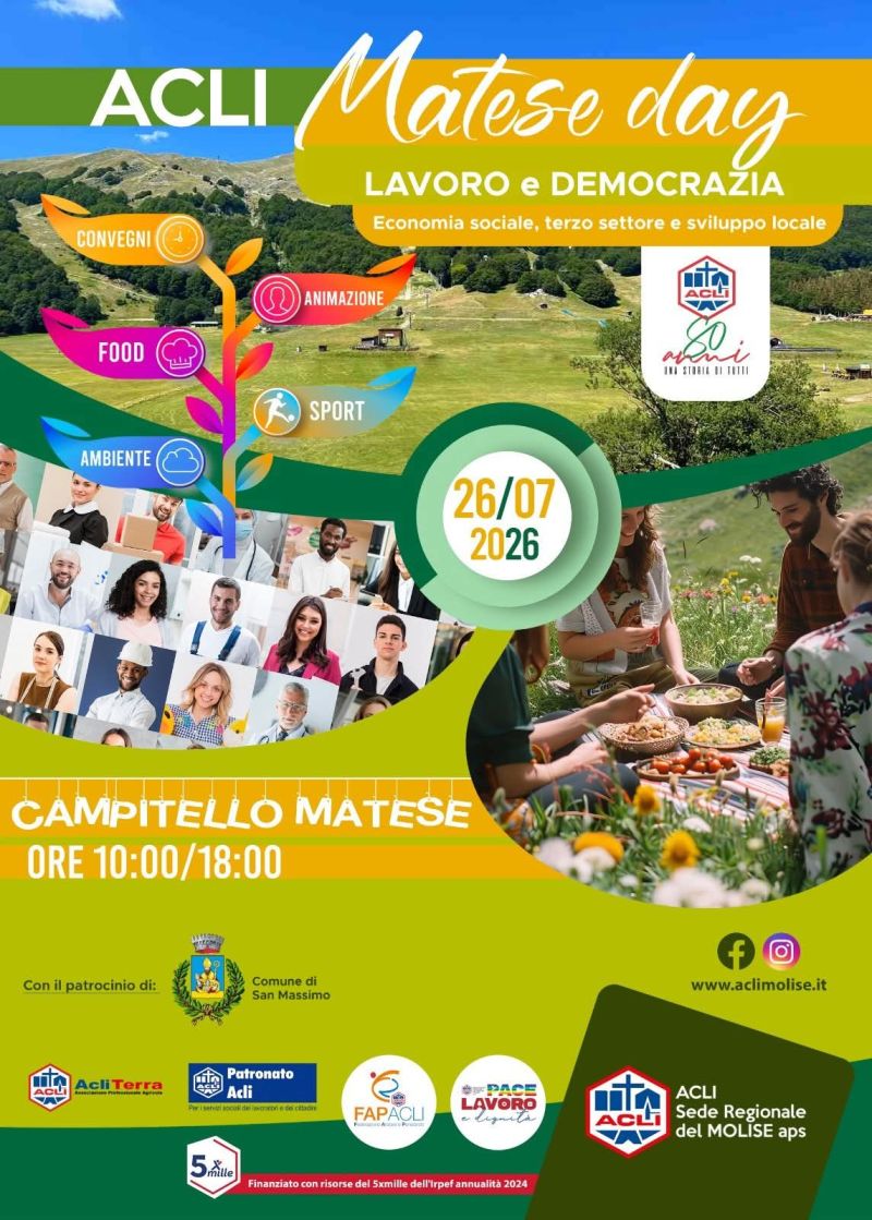 LAVORO E DEMOCRAZIA: ECONOMIA SOCIALE TERZO SETTORE E SVILUPPO LOCALE - CAMPITELLO MATESE (CB)