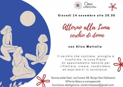 Attorno alla Luna: Cerchio di donne - Oasi Ostetriche affiliata Acli Cuneo (CN)