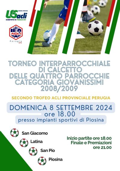 Torneo Interparrocchiale di Calcetto - US Acli Perugia e Acli Perugia (PG)