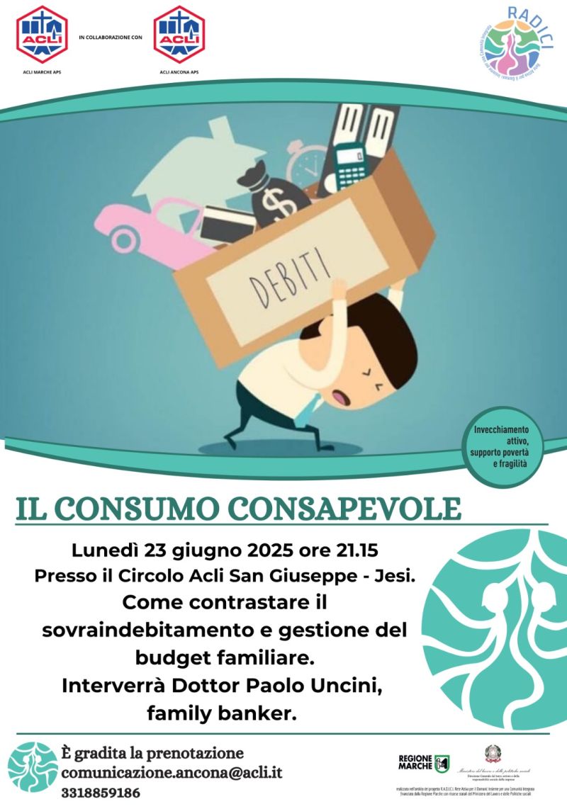 Il consumo consapevole - Jesi (AN) - Circolo Acli San Giuseppe, Acli Marche e Acli Ancona (AN)
