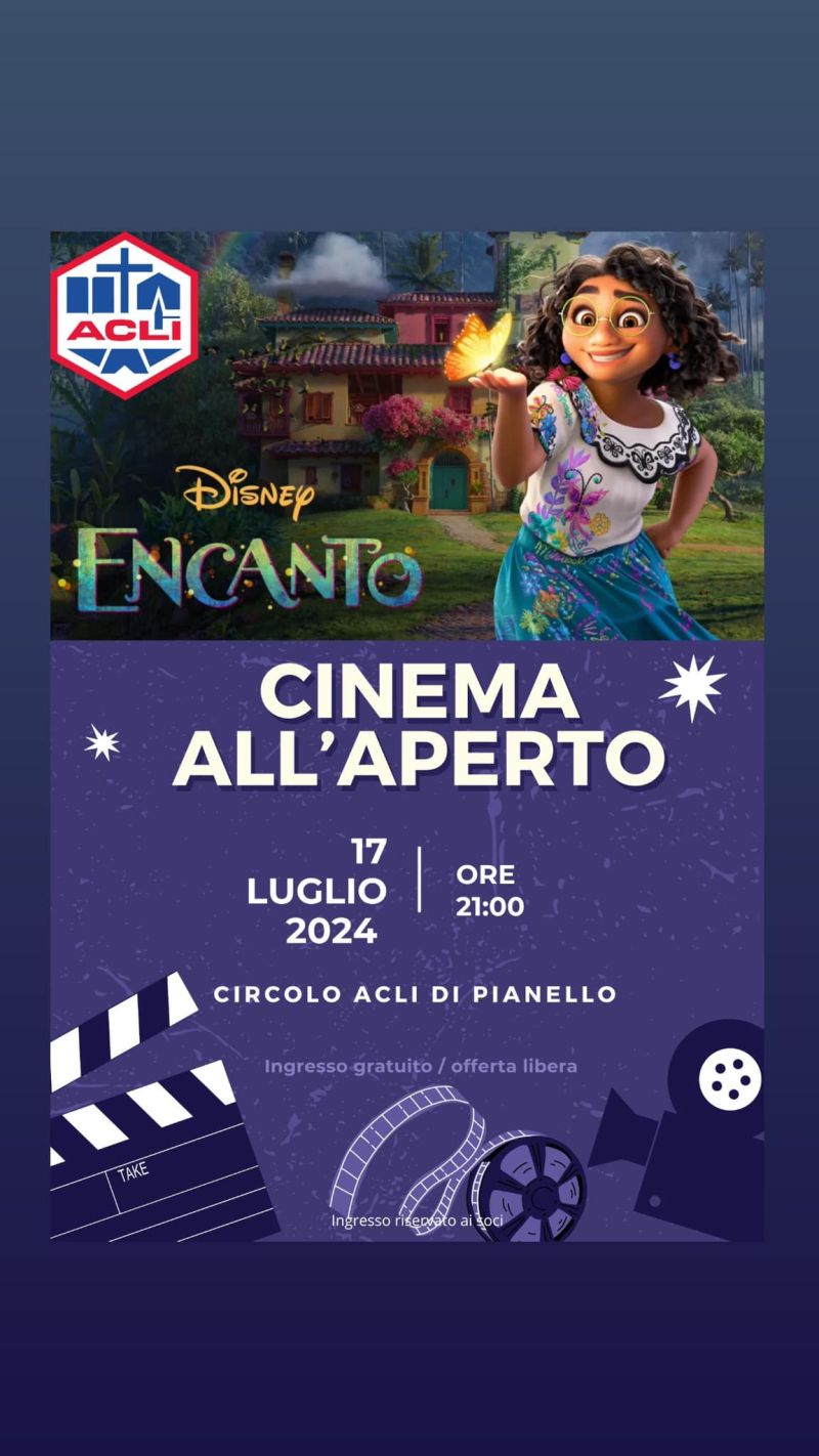 Cinema all&#039;aperto - Circolo Acli Pianello di Ostra (AN)